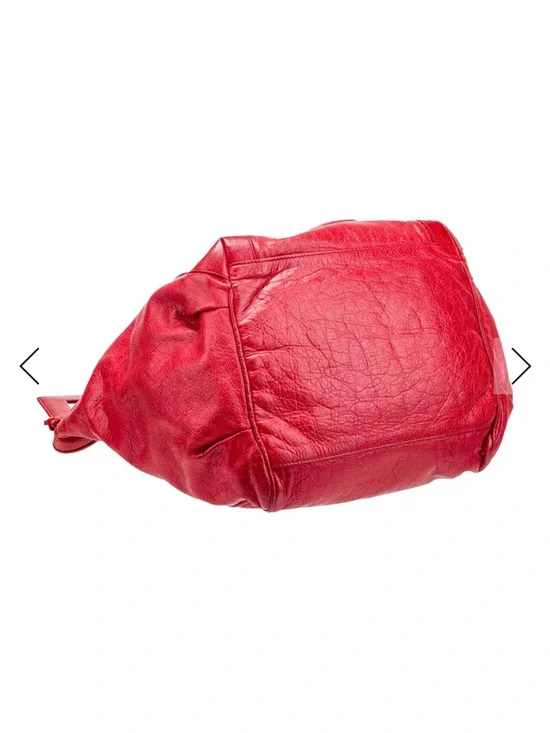 Balenciaga moto city Red Leather Tote Bag with Top Handles - Picture 3 of 4